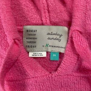 Never worn Anthropologie sweater dress with hood